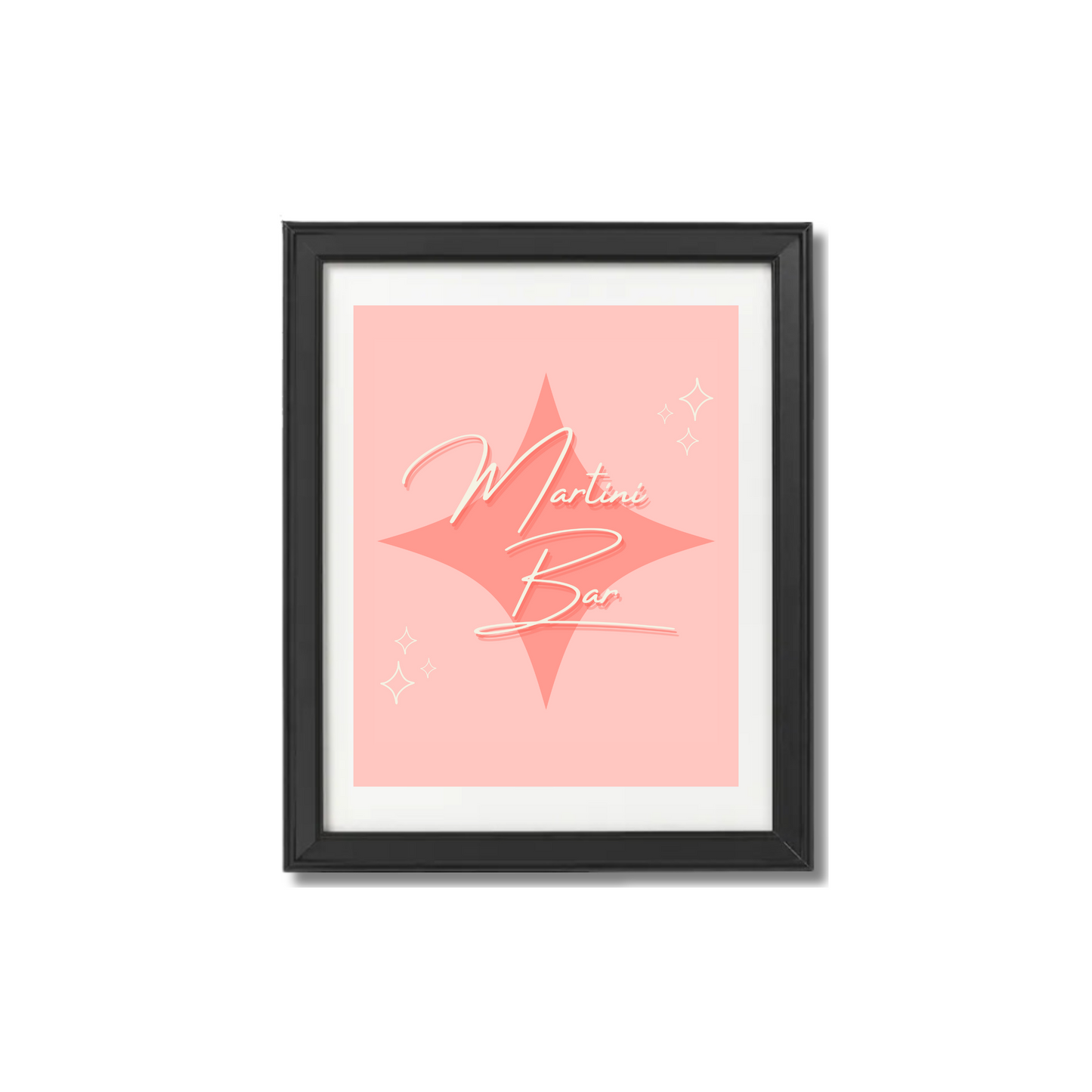 Pink Martini Bar Print