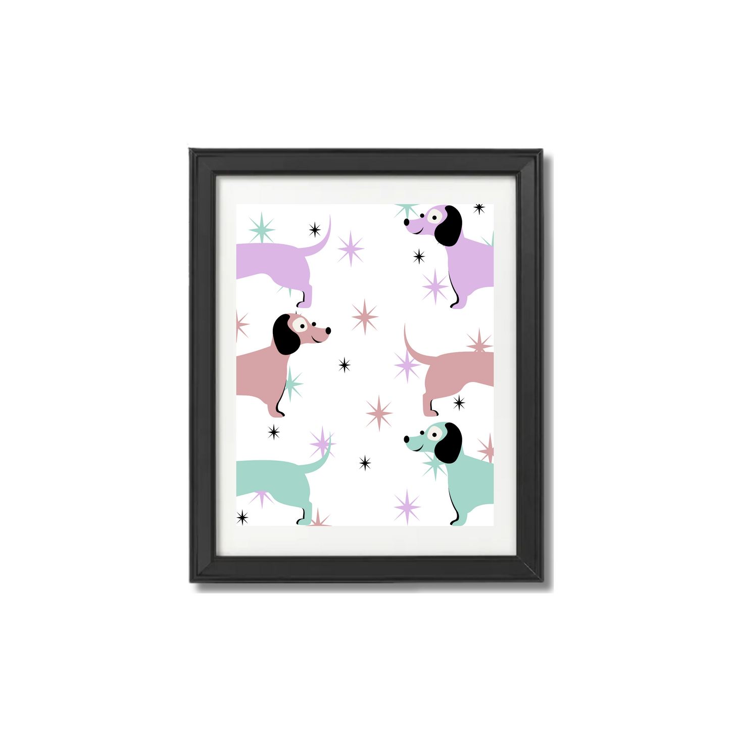 Atomic Weiner Dogs Print