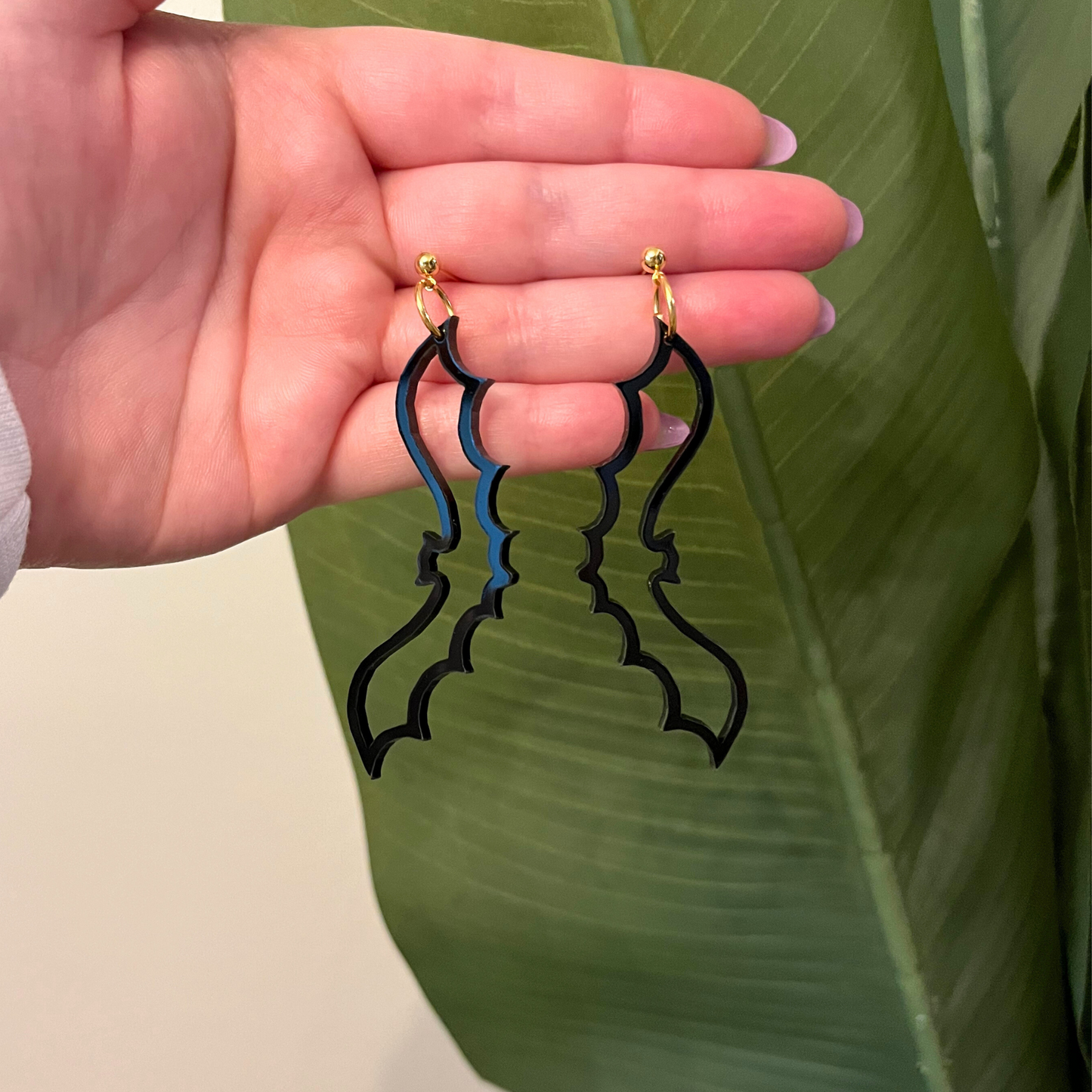 Bat Outline Earrings