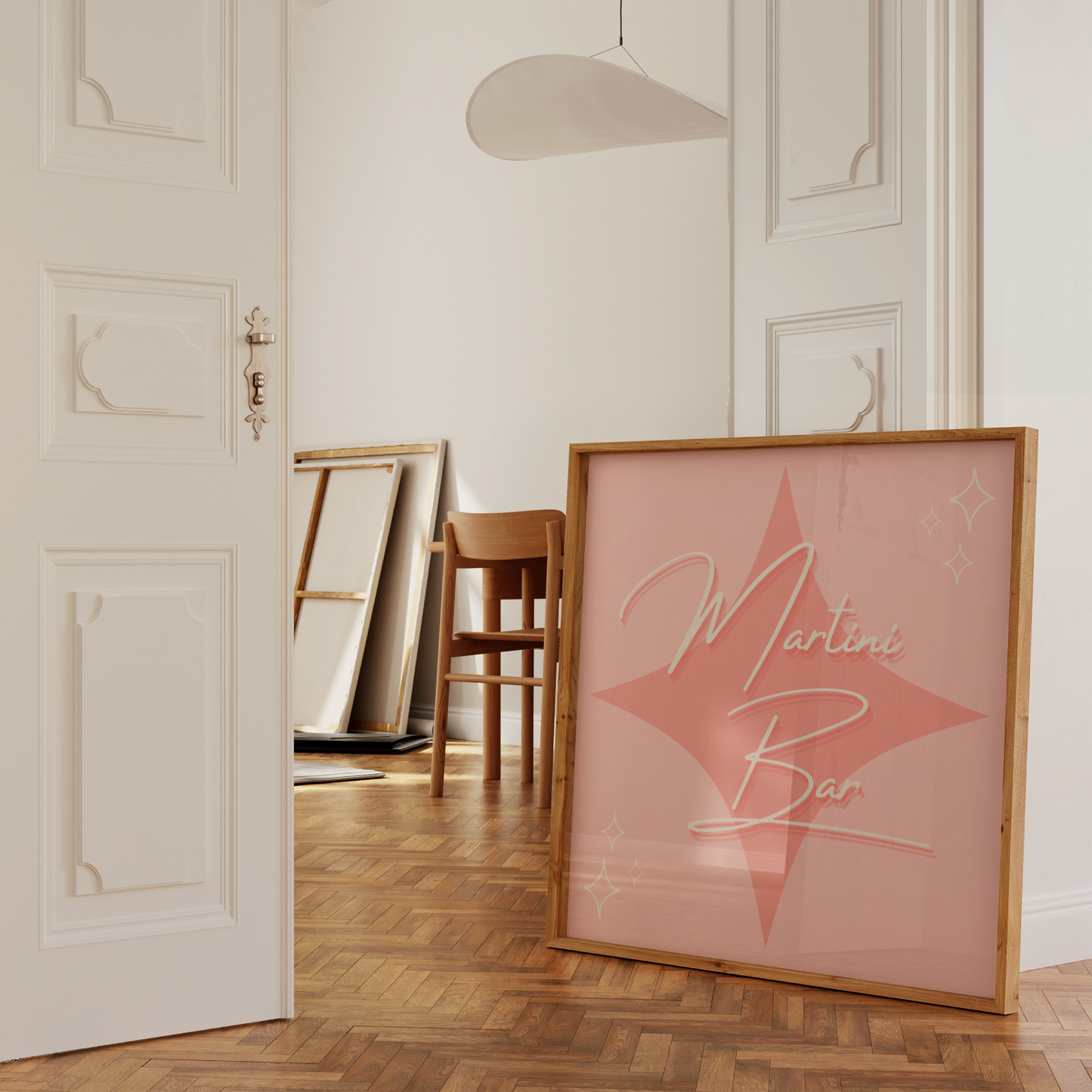 Pink Martini Bar Print