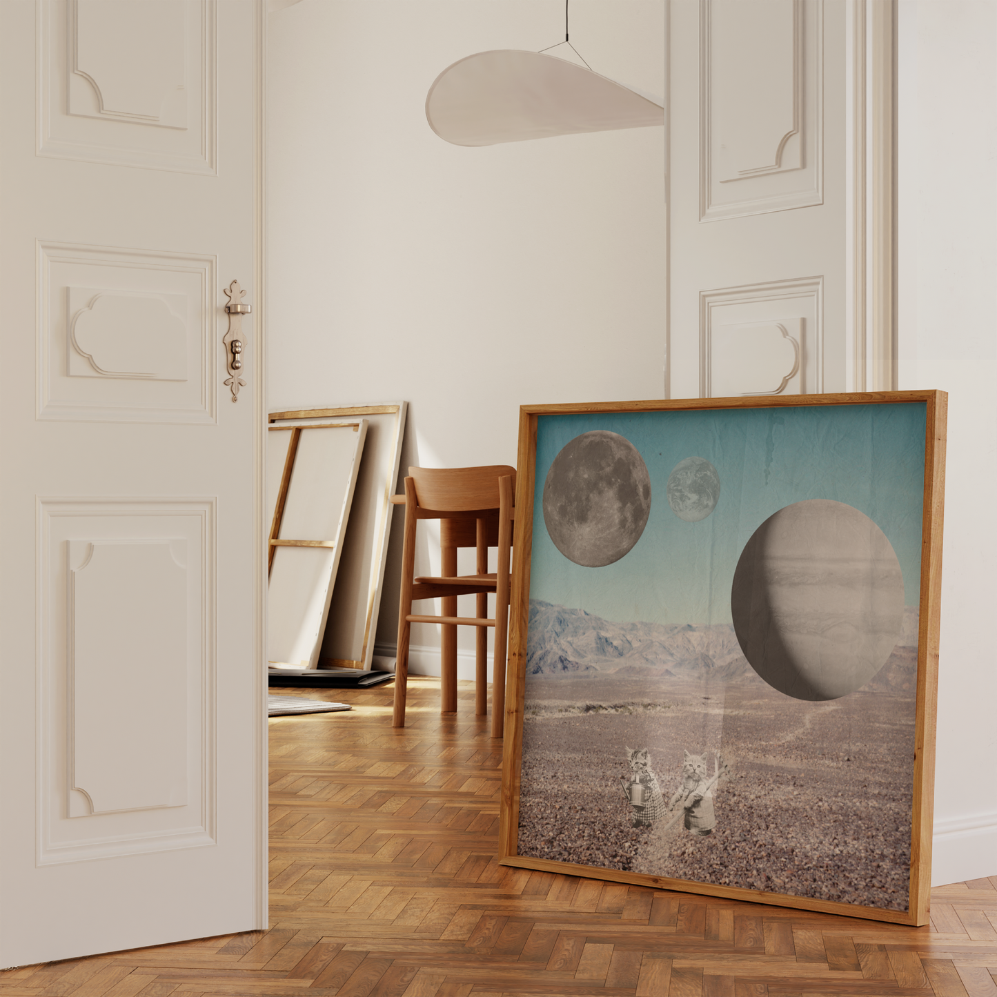 Space Cats Print