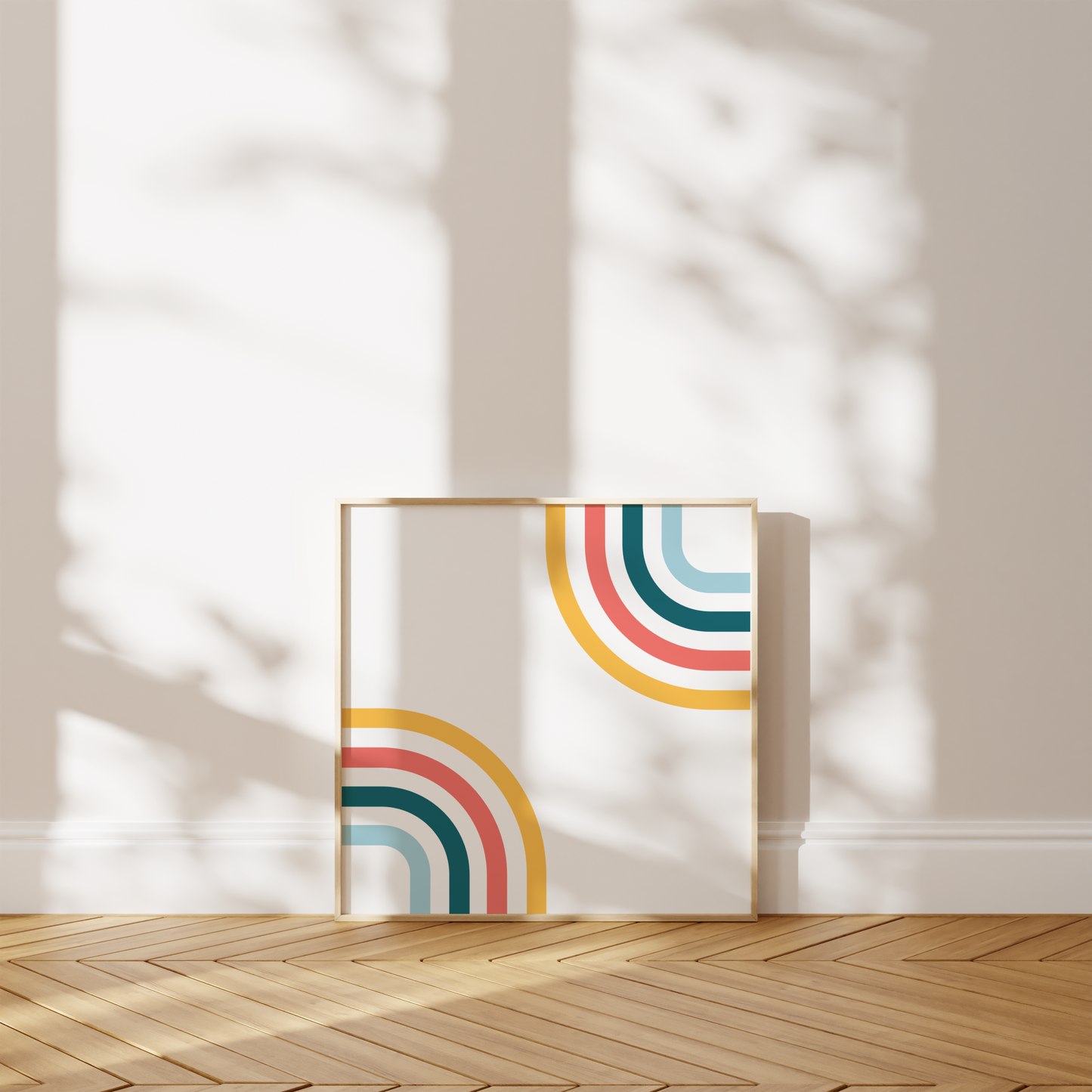 Starburst Curve Set of Three Prints