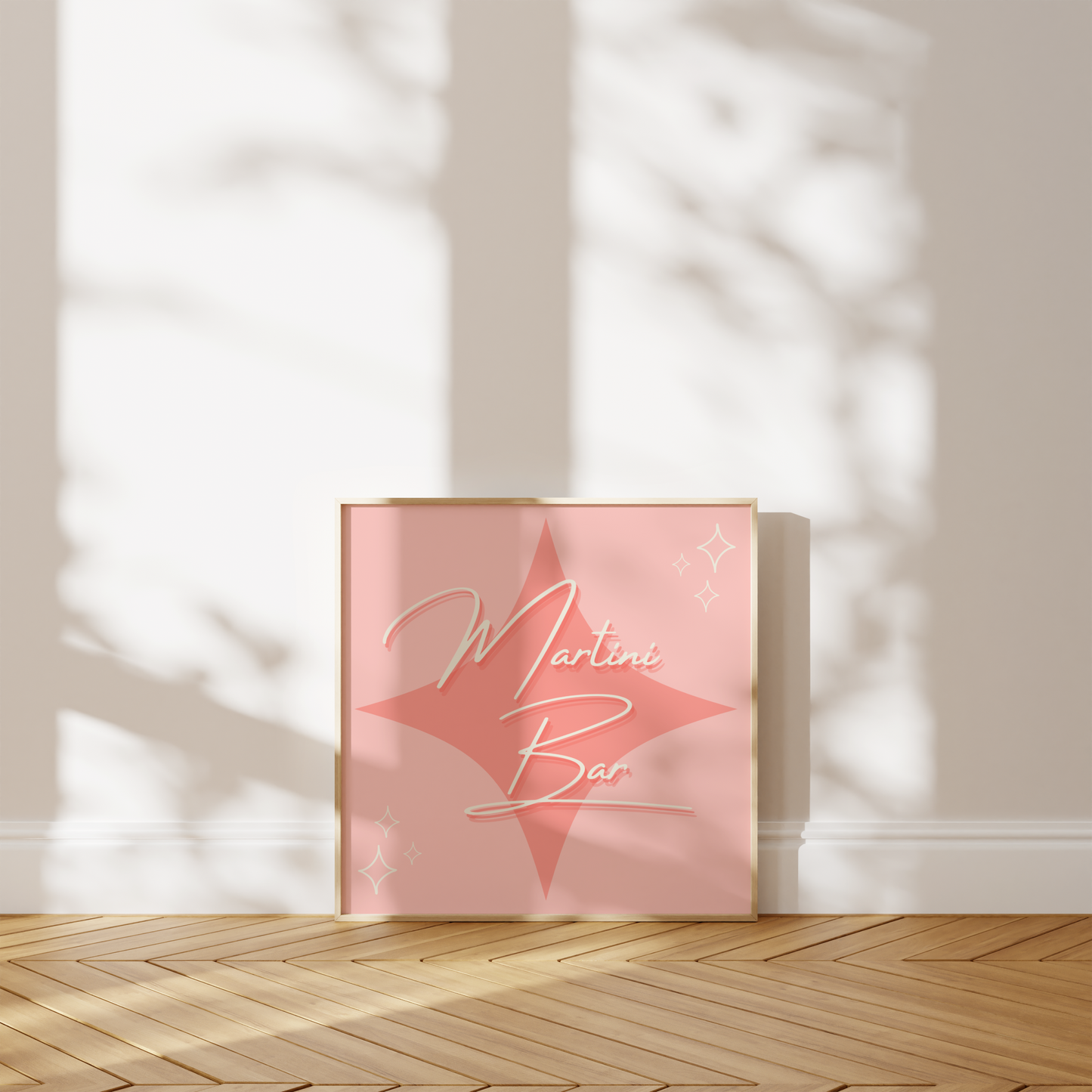 Pink Martini Bar Print