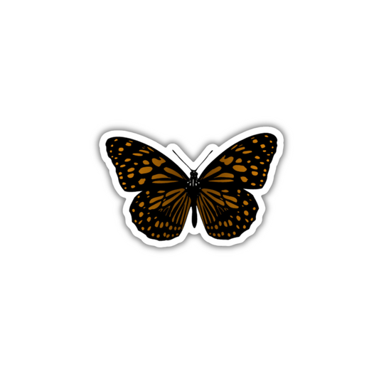 Brown Butterfly Sticker