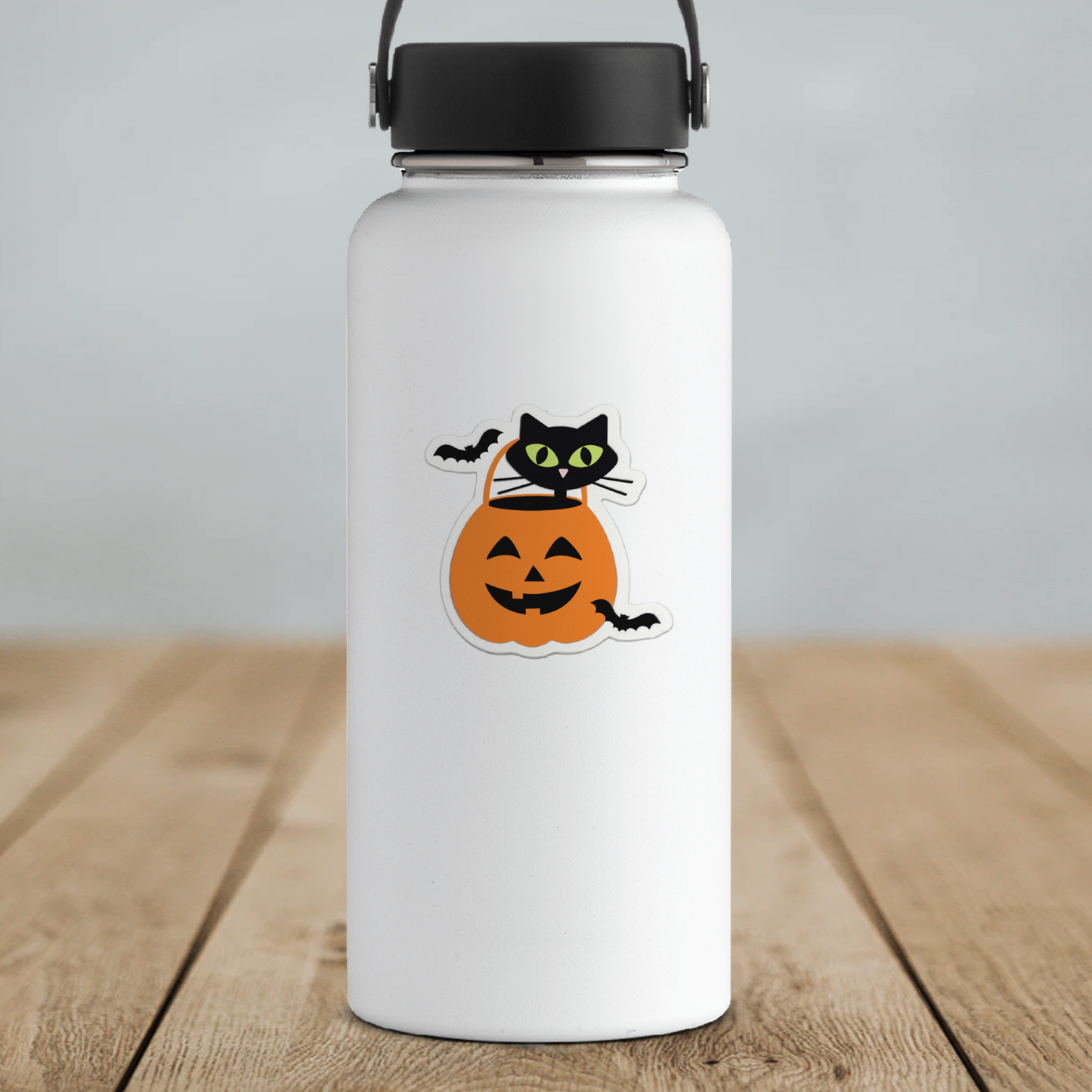 Jack-O'-Lantern Cat Sticker