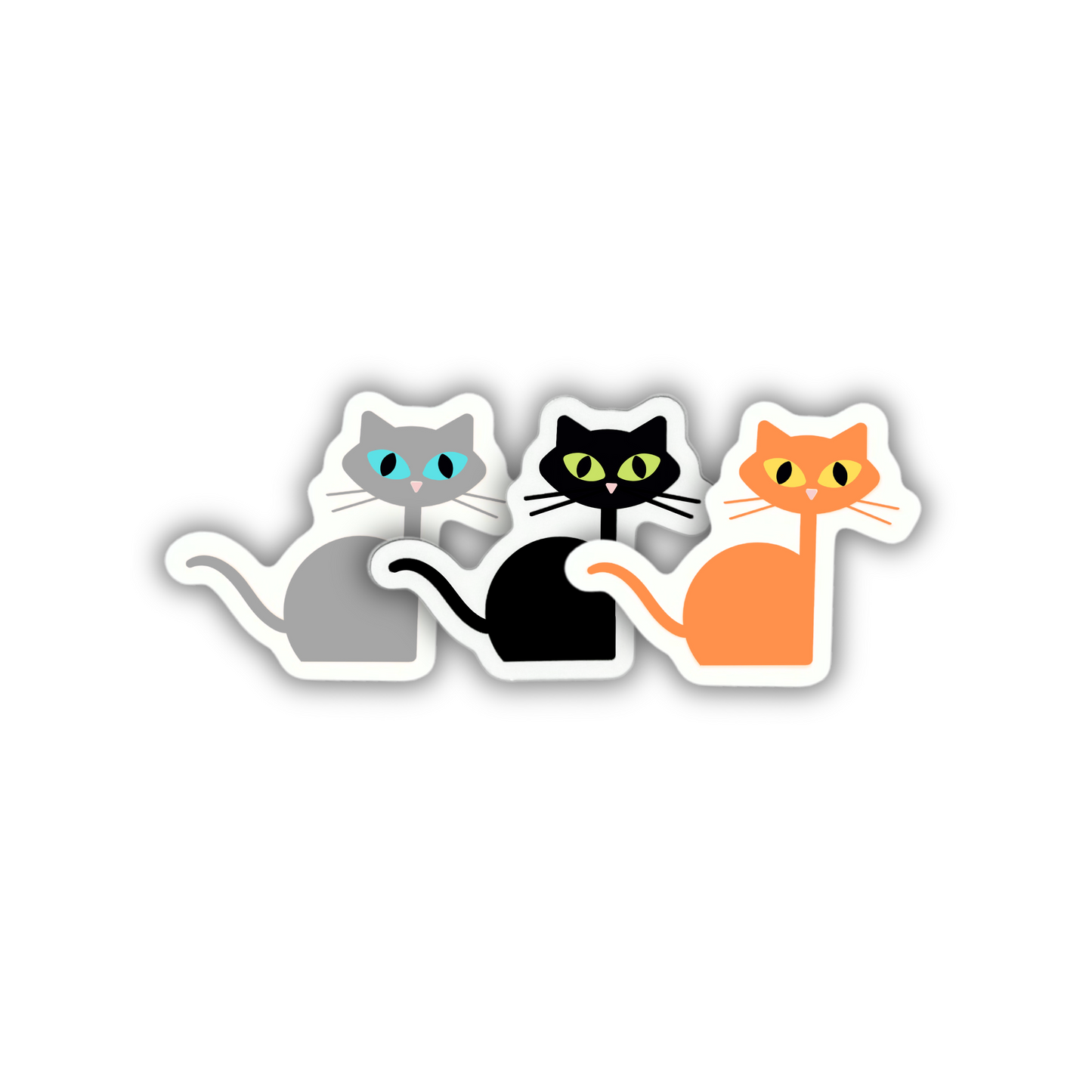 Grey Cat Sticker