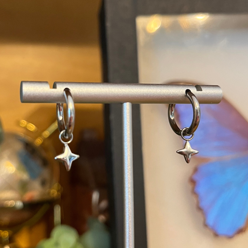 Mini Hoop Sparkle Earrings