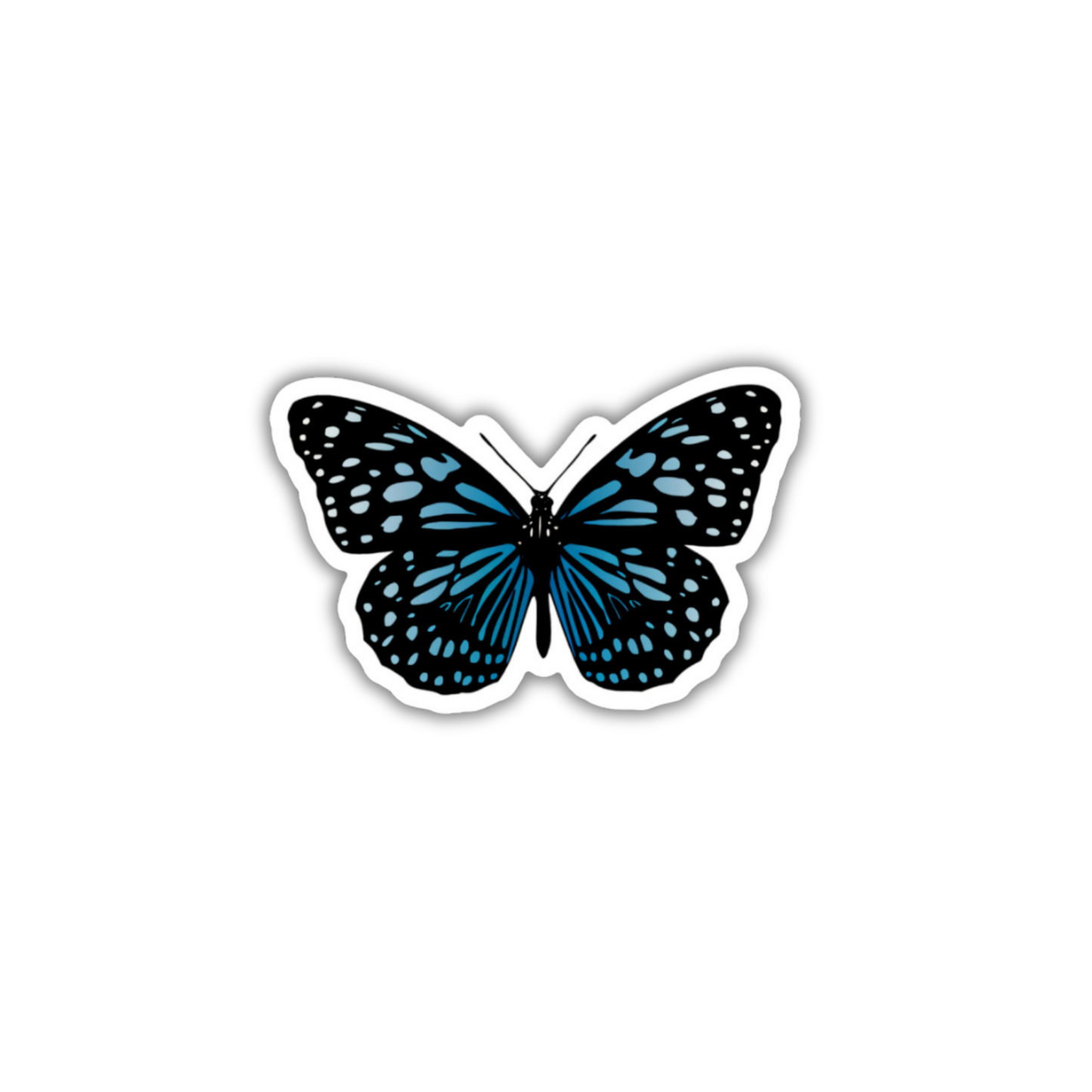 Blue Butterfly Sticker