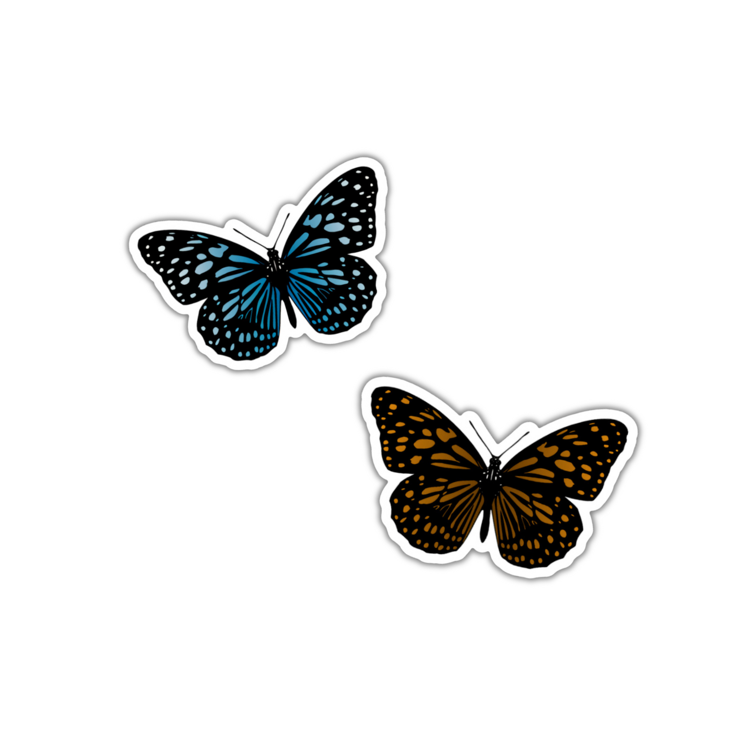 Blue Butterfly Sticker