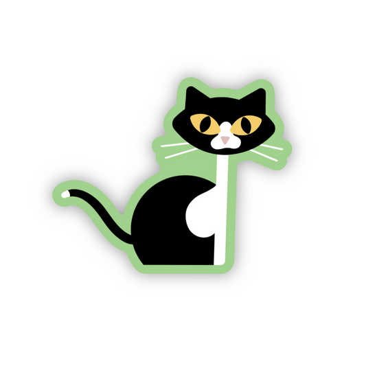 Black & White Tuxedo Cat Sticker