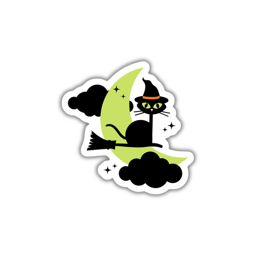 Witch Cat Sticker