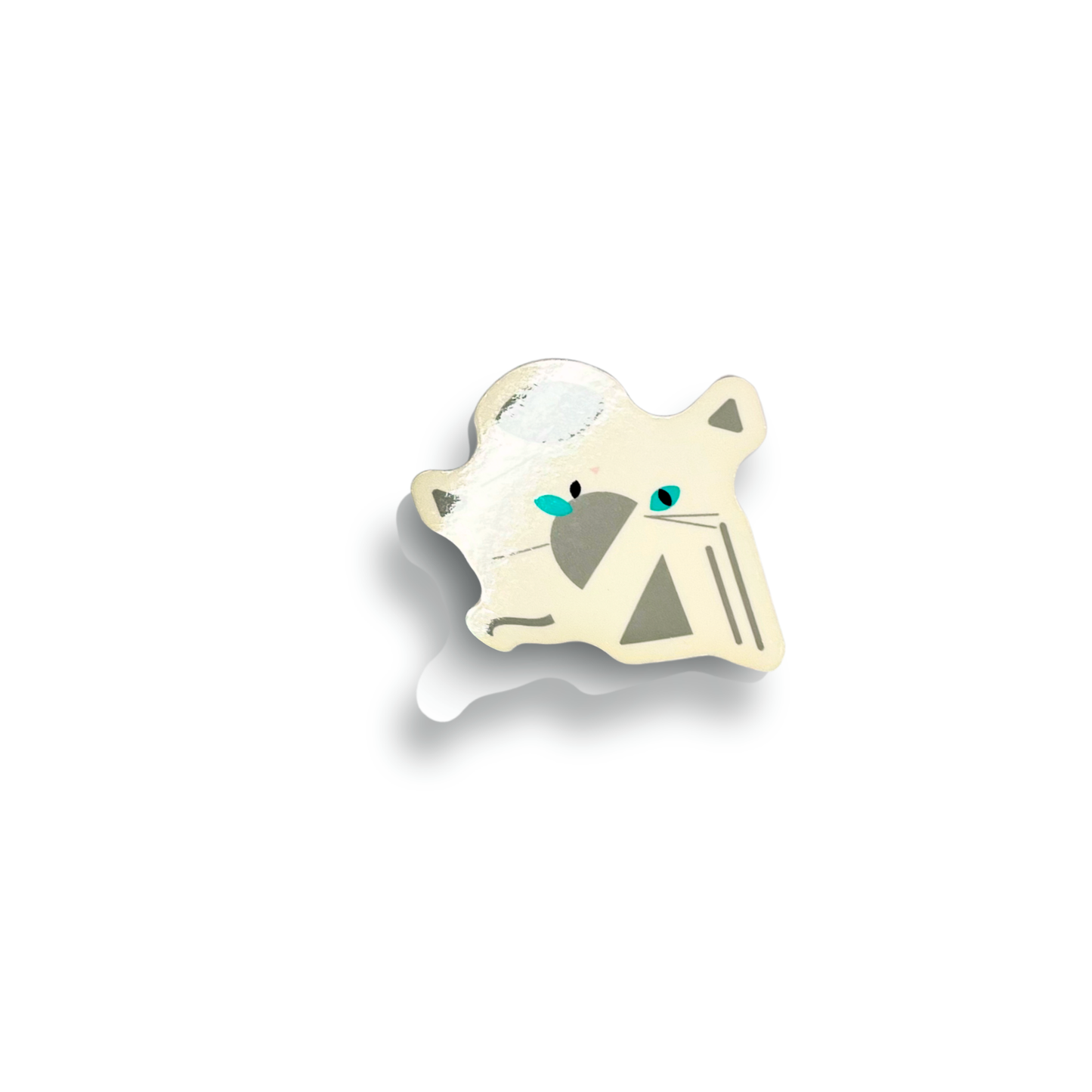 Abstract Cat Sticker