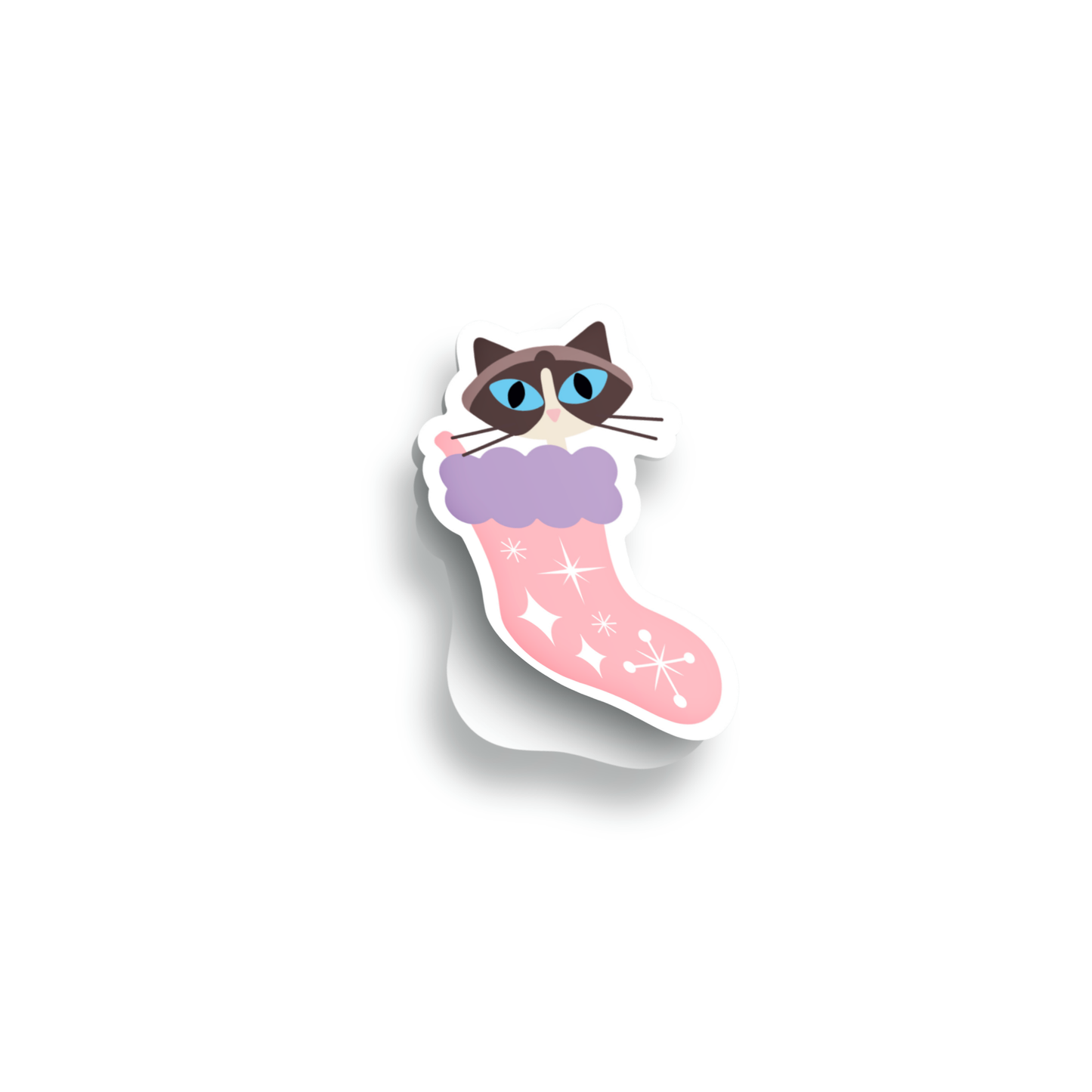 Stocking Cat Sticker