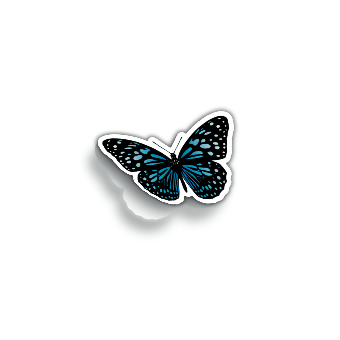 Blue Butterfly Sticker